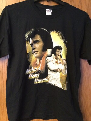 Elvis Presley -  Aloha From Hawaii   Black Shirt.  L.