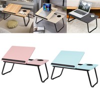 Folding Laptop Bed Table Sofa Breakfast Tray Portable Computer Lap Desk Stand UK