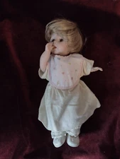 Vintage 11" Porcelain  Baby Doll w/Monique Collection adjustable Wig