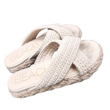 Beach By Matisse Cream Woven Sandals Size 7