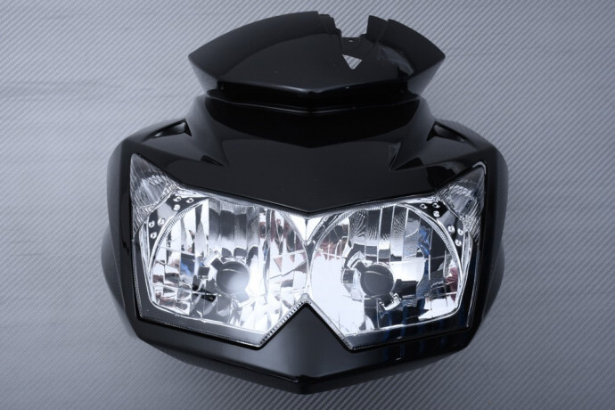 Carénage avant ABS avec phare noir look sport pour KAWASAKI Z750