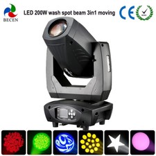 BECEN 200w 3in1 Beam Led Moving Head Light Spot Wash Led Dj Stage Lighting