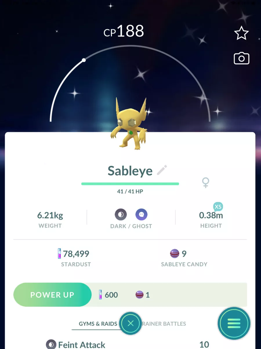 Shiny Sableye - Pokemon Go