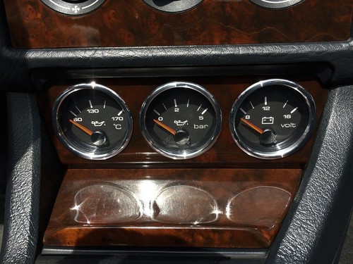 Pour Audi 80 90 B4 Anneaux en aluminium poli pour instruments auxiliaires x3 - Picture 6 of 9