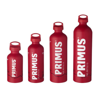 Primus Brennstoffflasche in Matt ROT (Expedition Campingkocher Flüssigbrennstoff) ALLE GRÖßEN!