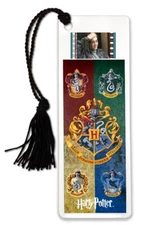 Film Cell Genuine 35mm Laminated Bookmark USBM677  Harry Potter House Banners