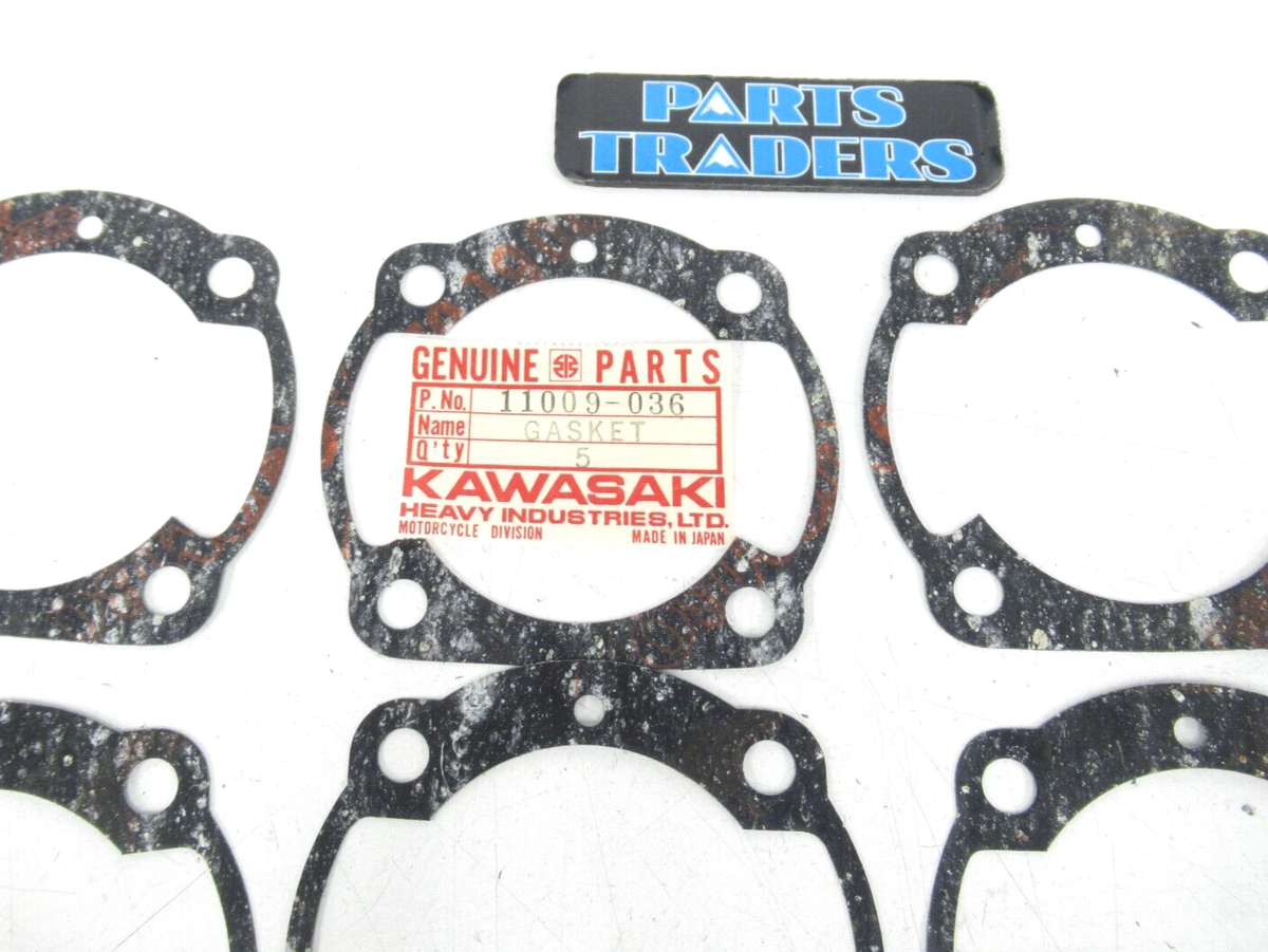 NOS Genuine Kawasaki Cylinder Base Gasket (Set 8) KH400 S3