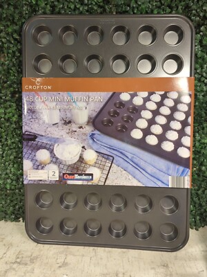 48 Cup Mini Muffin Pan Carbon Steel New Crofton