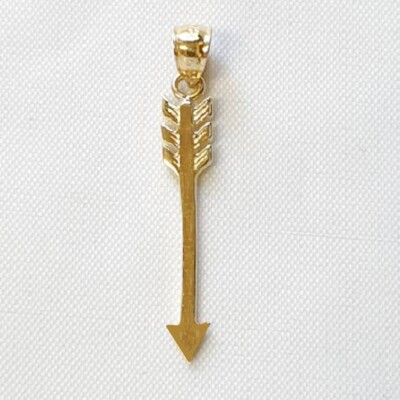14k Gelbgold Pfeil Anhänger / Charm, Made in USA 