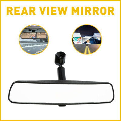 Quality 8'' Black Rear View Mirror Interior Replacement Day Night Car Universal A