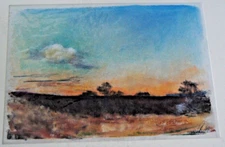 Franz Ehmke*1928 -2018 DDR Painter Sunset at Mühlenbeck & Schönfließ