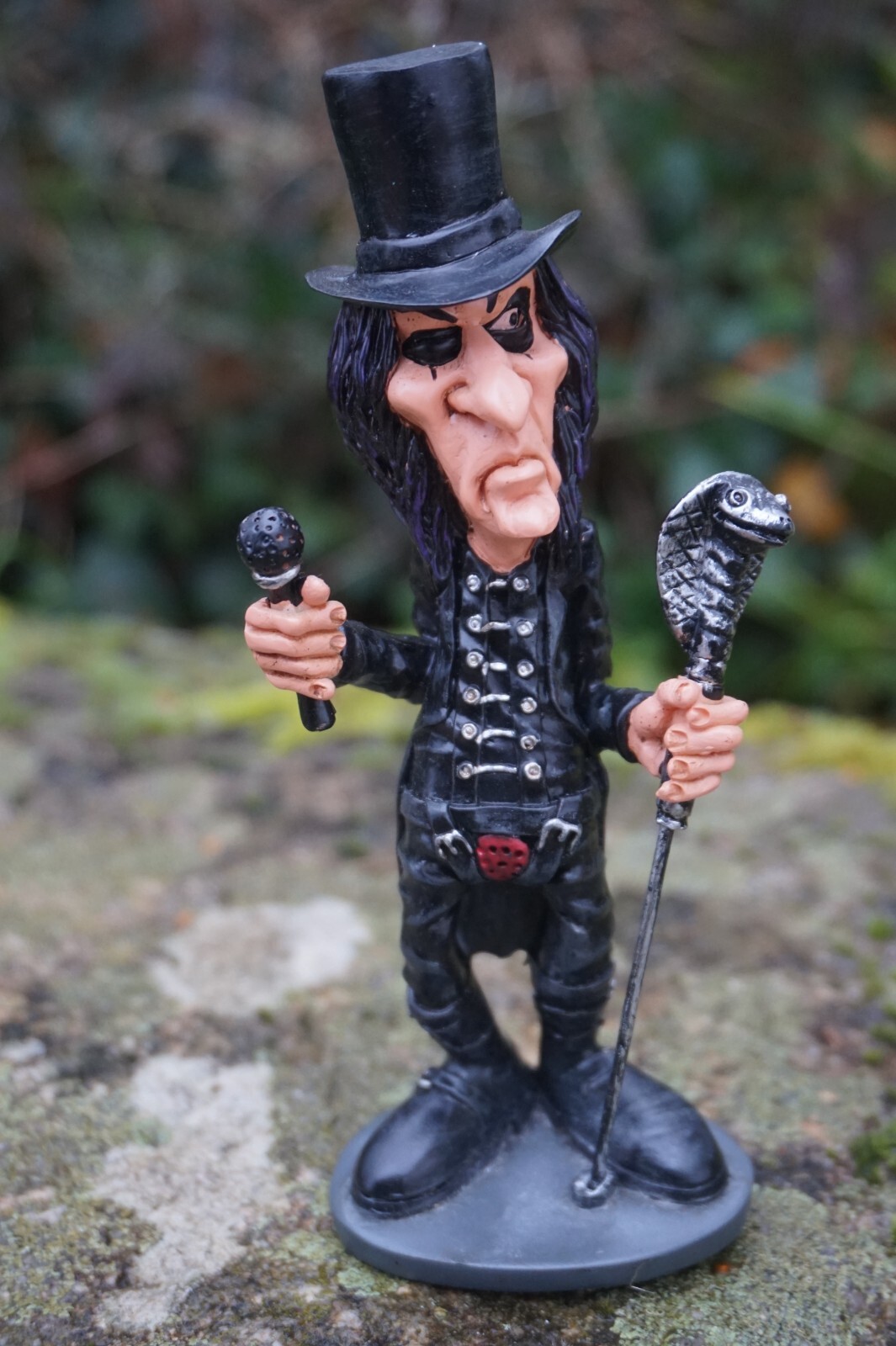 Statuette de chanteur rock Alice Cooper, déco originale pour studio de musique et salon