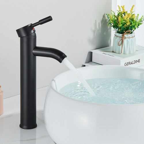 Tall Bathroom Vessel Sink Faucet Single Handle Hole Waterfall Vanity Basin Mixer - Picture 110 of 116