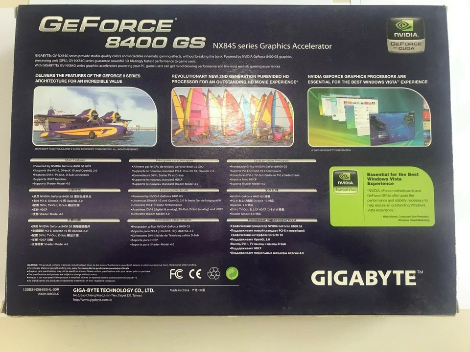 NEW Nvidia GeForce 8400 GS 512MB DDR2, PCI Graphics Card - Image 3 of 3