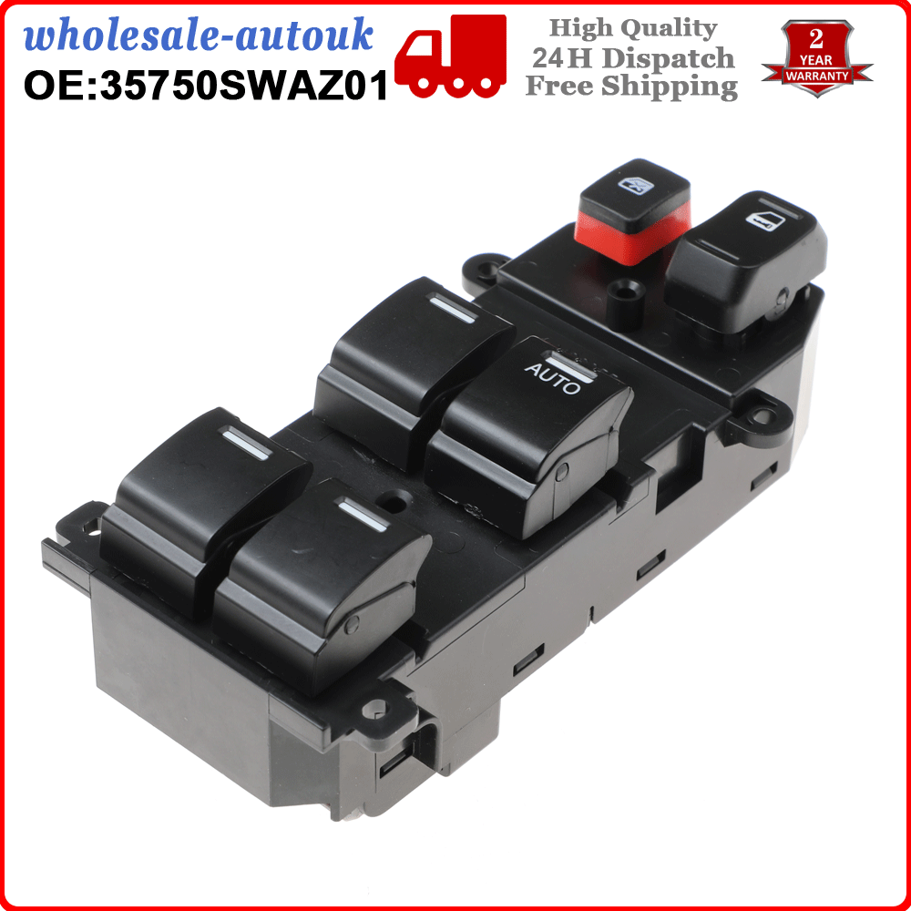 Power Master Window Control Switch for Honda CRV 20072010 35750SWA