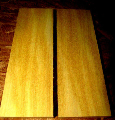 TEN (10) PIECES SANDED OSAGE ORANGE THIN WOOD LUMBER 12'' X 3'' X 1/4''