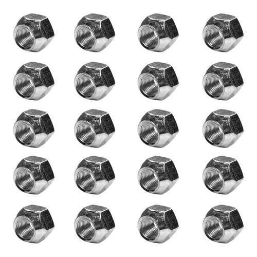 7/16-20 Zinc Plated Open End Acorn Lug Nuts | 3/4" Hex, 20 Qty (BCP1075)