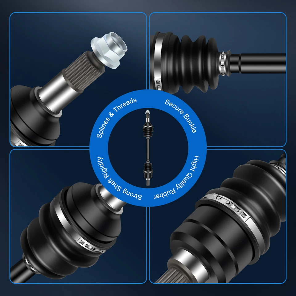 Conjunto de eje CV trasero izquierdo y derecho 2x para Yamaha Grizzly 700 2016-2021 Foto 3 de 4