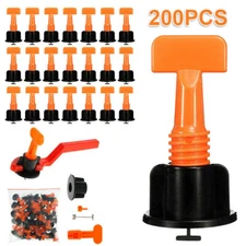 100/200pcs Tile Leveling System Kit Reusable Tile Spacer Wall Floor Clips Tool Z
