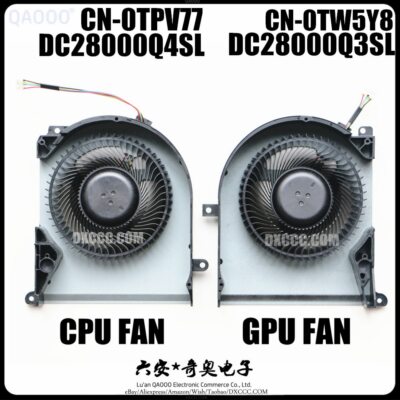 0TW5Y8 / 0TPV77 CPU-Lüfter FAN FOR DELL Alienware Area 51m R2 Gaming Laptop FAN