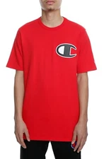 Champion LIFE Men's Life C Logo Applique T-Shirt GT19-Y06820-2WC RED XS-L