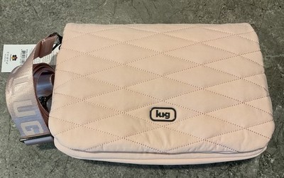 NWT Lug Cloud Go Bina Crossbody Bag With Webbed Logo Strap Pinky Promise