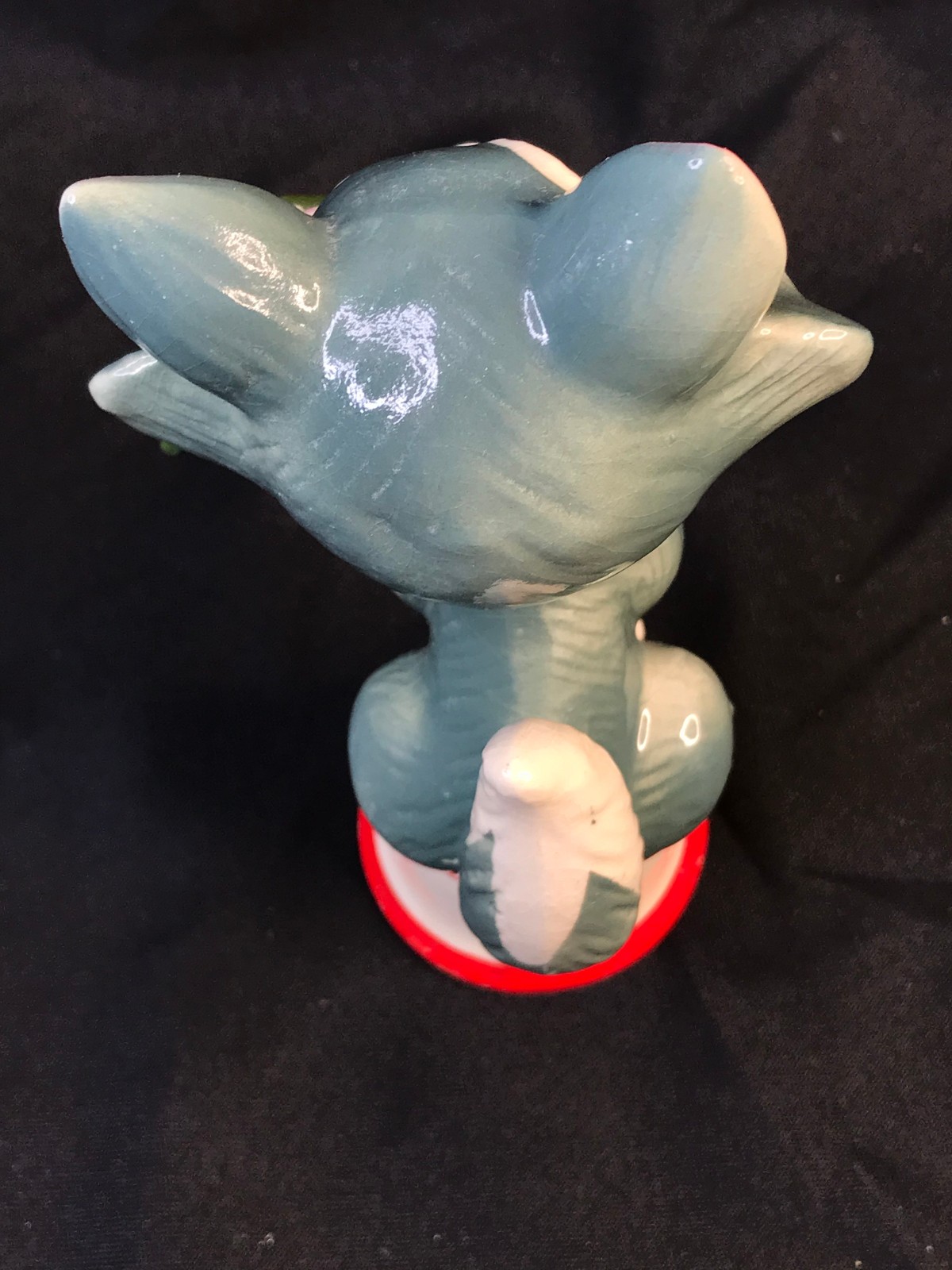 Kreiss “Merry Christmas” Gray Winking Cat Bell Japan 8”