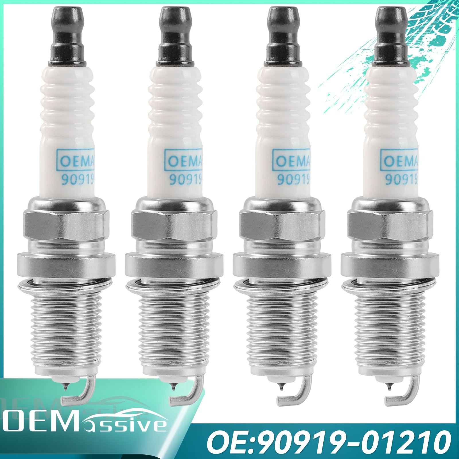 4Pcs Spark Iridium Plugs 90919-01210 SK20R11 For Toyota Camry RAV4 Sienna