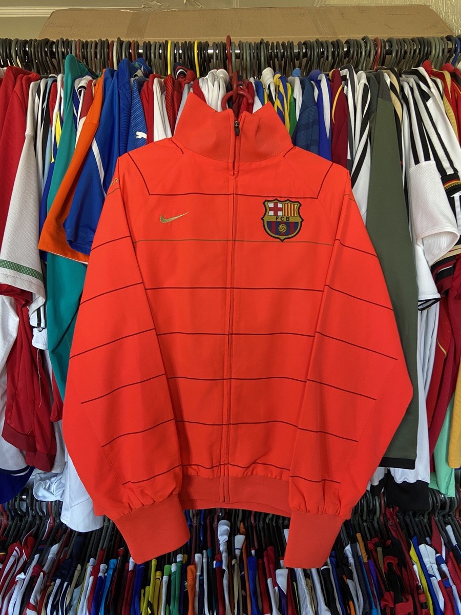 BARCELONA 2009 2011 PRE MATCH FOOTBAL SOCCER TRACK JACKET NIKE