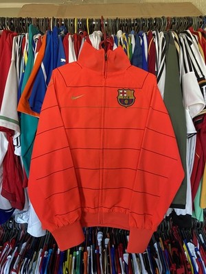 BARCELONA 2009 2011 PRE MATCH FOOTBAL SOCCER TRACK JACKET NIKE