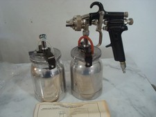 Vintage Binks Model 7 Spray Gun w/ Stainless Paint Cup Plus New Cup