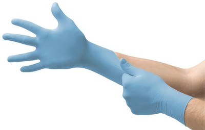 Ansell MICROFLEX 10-733 Daily Defense Disposable Nitrile Gloves Large, Blue 
