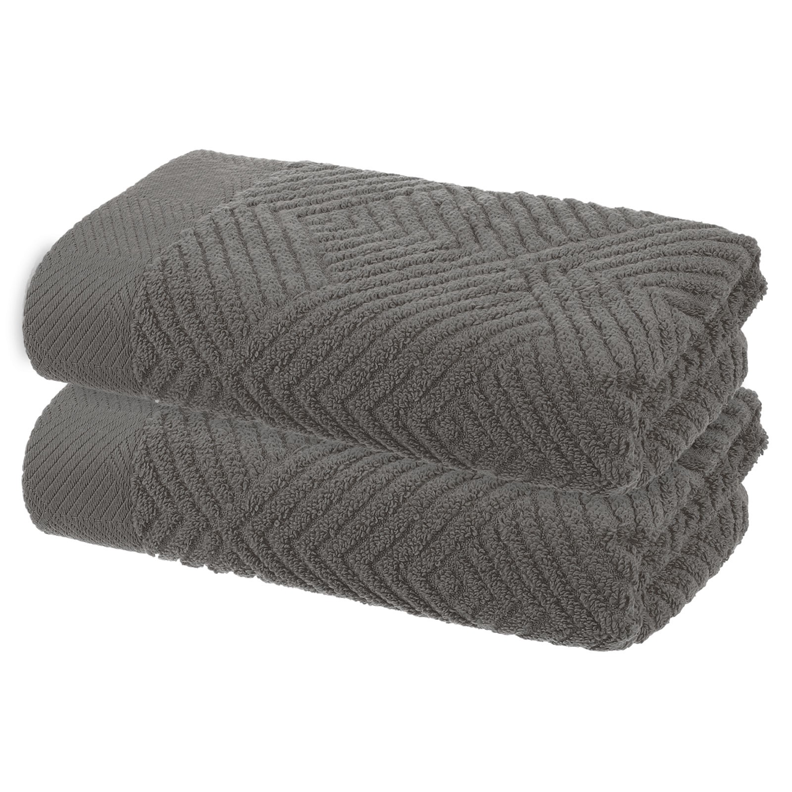 2 Piezas Toallas de Mano de Gimnasio Toallas Marrón Oscuro 13 x 29 Pulgadas para Gimnasio (Forma Diamante)