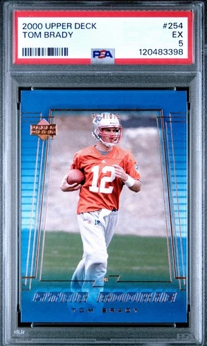 Tom Brady 2000 Upper Deck RC Rookie #254 PSA 5 Nice Centering & Sharp Corners!