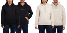 Costco Kirkland Signature Sweatshirt Hoodie Unisex XS - 3XL Cream/Black NEW BNWT