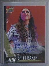 2021 Upper Deck AEW All Elite Wrestling Dynamite 2/5 Dr Britt Baker #11 Auto 0c3