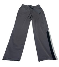 Under Armour Boys Drawstring Grey Sweatpants Size Youth Medium Read Description