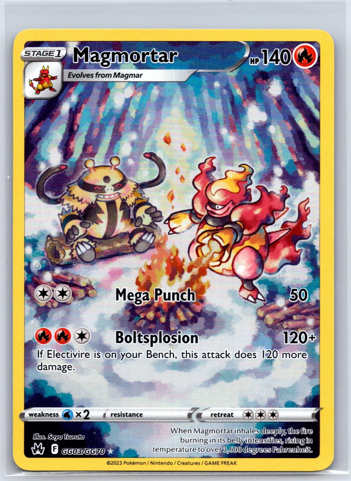 Magmortar GG03/GG70 Holo Crown Zenith Galarian Gallery Pokemon Holo NM/M 513e-43