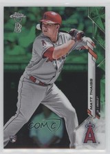 2020 Topps Chrome Ben Baller Edition Green Refractor 75/99 Matt Thaiss #83 08u6
