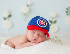 Chicago Cubs Baseball Infant Baseball Hat Cap New Handmade ~~USA seller~~