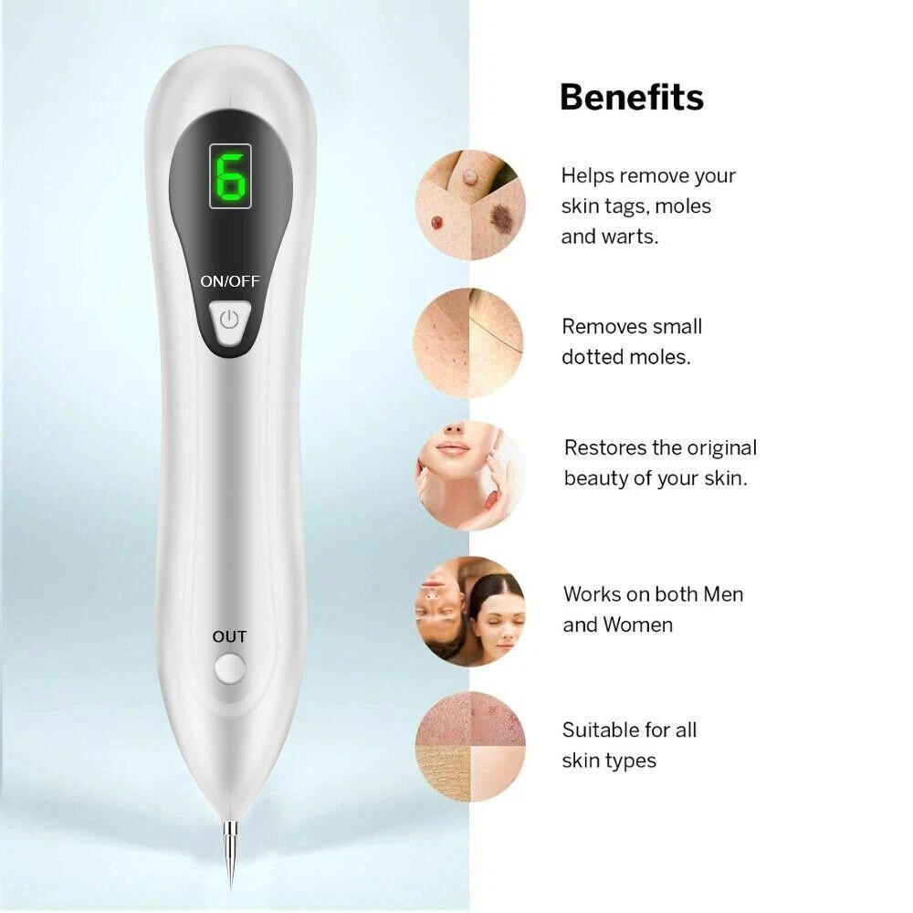 Electric Laser Plasma Pen Mole Removal Dark Spot Remover Skin Wart Tag Tattoo