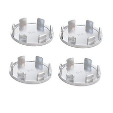 4pcs 54mm Dia Wheel Tyre Center Hub Caps Cover 6 Clips for Auto Vehicle Chrome