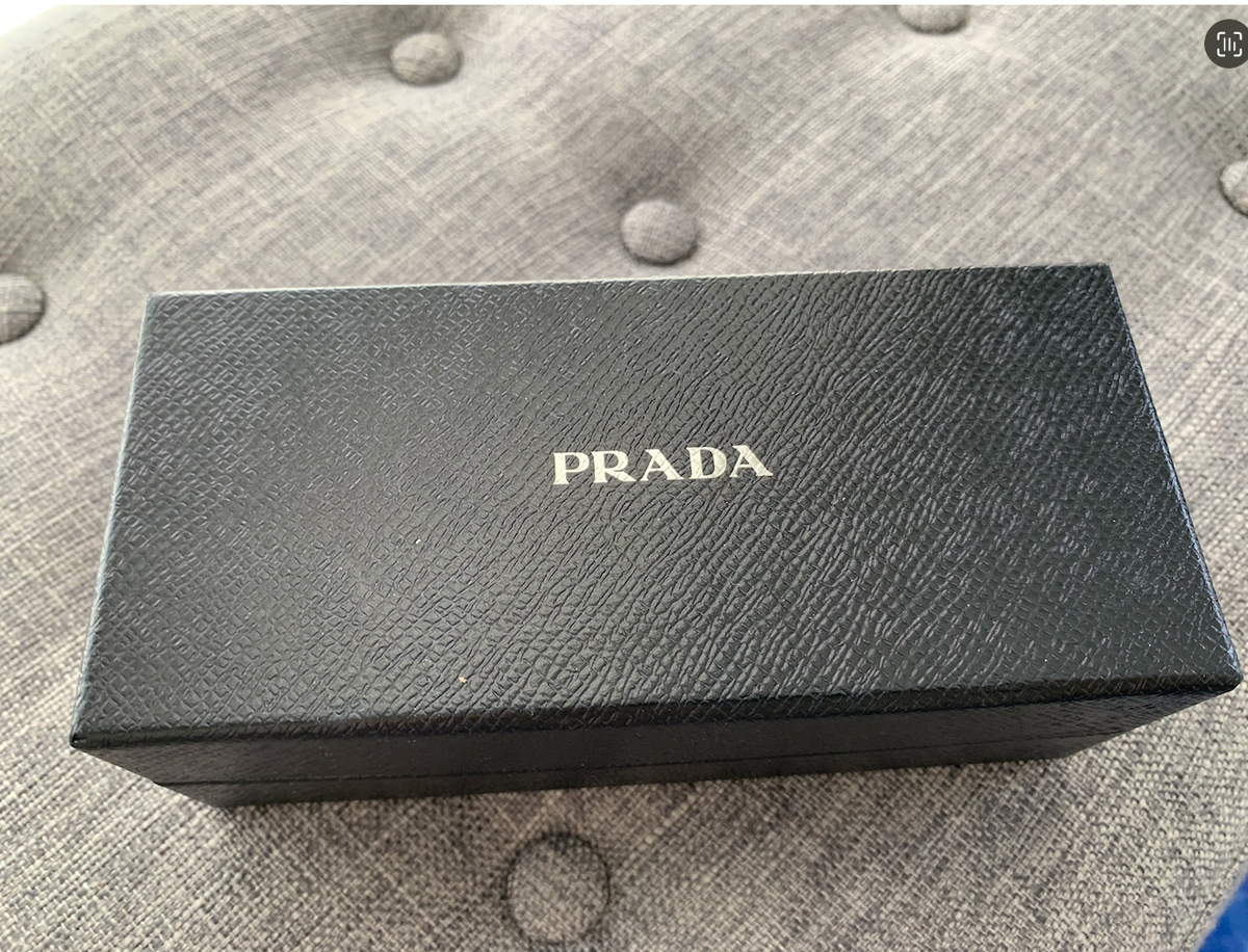 Prada Black Frame Sunglasses in Box Prada PS 01XS Black, Red Sunglasses Online main image 2