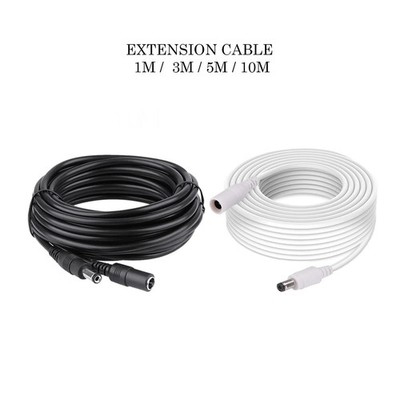 Strom Verlängerungskabel für 12V DC 3M 5M 10M CCTV LED & Adapter 2,1mm*5,5mm Klinke