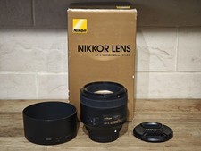 BOXED NIKON AF-S NIKKOR 85mm f1.8G PRIME LENS + HB-62 HOOD - EXCELLENT CONDITION