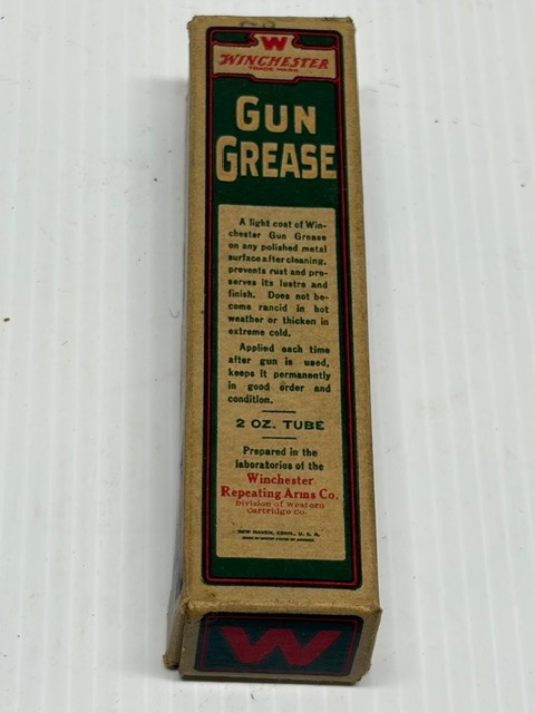 Vintage Winchester Gun Grease 2 Oz. Tube in Original Box