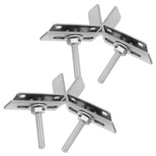 4Pcs Iron Sink Fastener Brackets Undermount Sink Repair Hardware for Daily Use