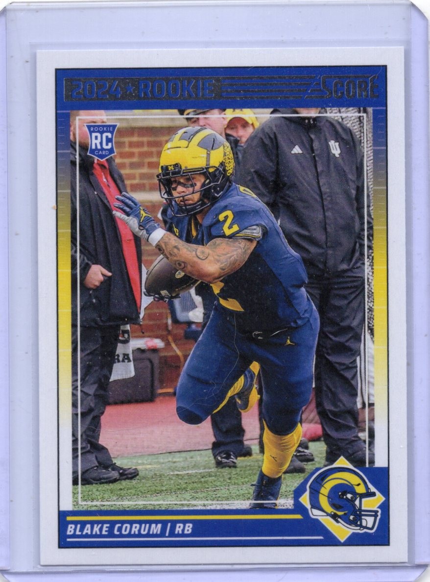 2024 Score - Rookies Blake Corum #389 (RC) Los Angeles Rams