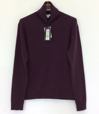 M&S Autogramm 100 % Kaschmir Pullover neu mit Etikett Gr. UK 12 dunkelgrau Rollkragen lange Ärmel