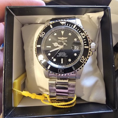 INVICTA 69748 COIN EDGE PRO DIVER AUTOMATIC BLACK DIAL STEEL WATCH
